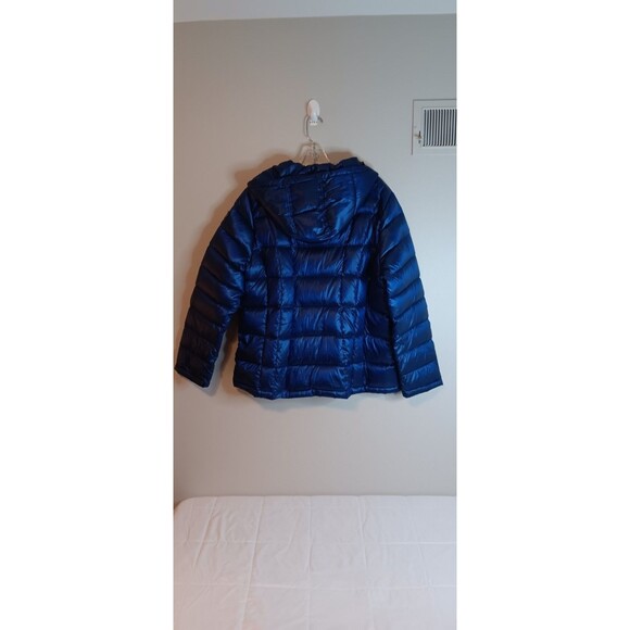 Calvin Klein Packable Lightweight Down Jacket Colbalt Blue Sz XXL Hooded Unisex - Picture 6 of 6